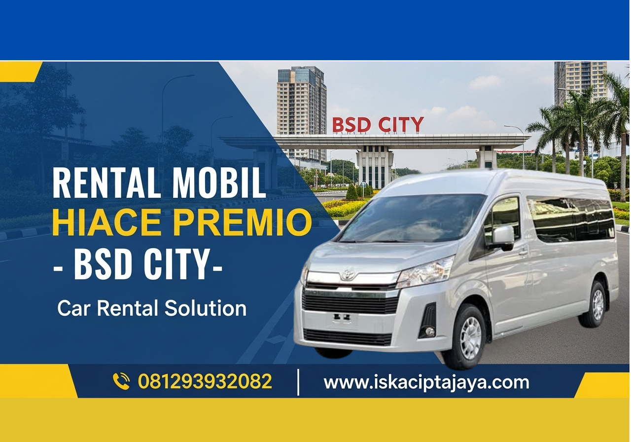 Hiace Premio BSD Premium - Solusi Transportation Mewah 15 Seat dengan Free WiFi