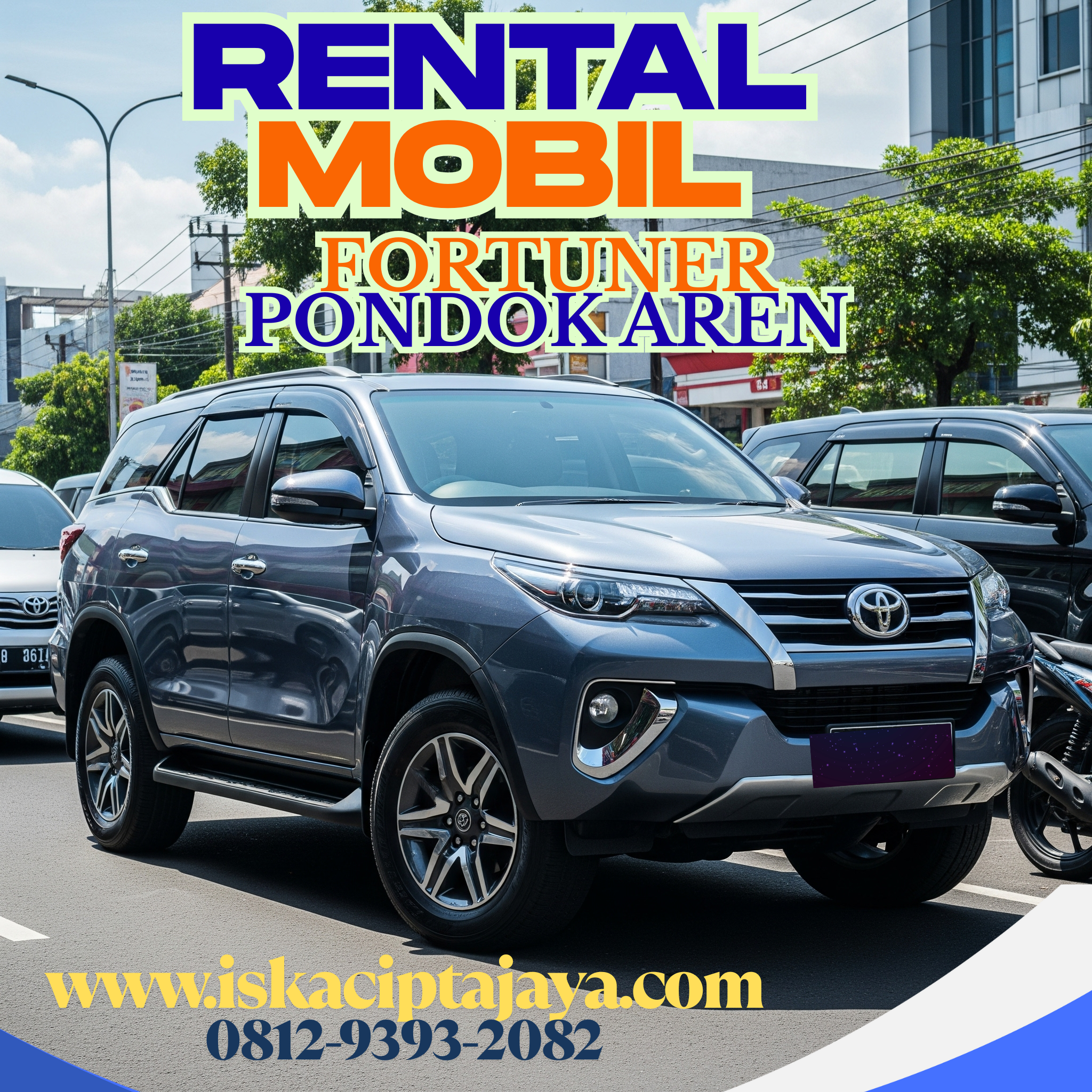 Rental mobil Fortuner Pondok Aren terpercaya dengan harga transparan. Layanan sewa harian, mingguan & bulanan. Dengan/tanpa supir. Booking sekarang di ISKA Cipta Jaya!