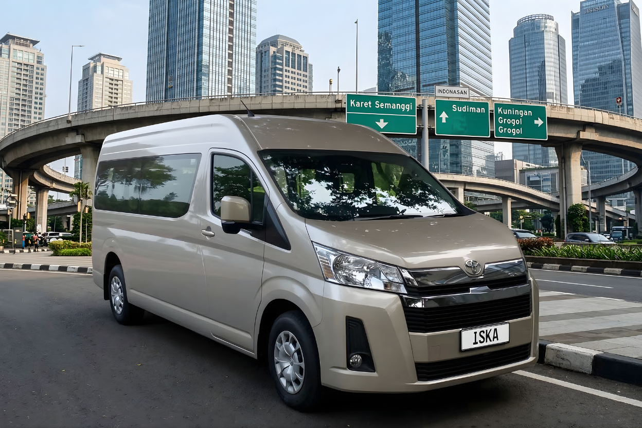 Rental Mobil Hiace Premio di Karet Semanggi – ISKA CIPTA JAYA